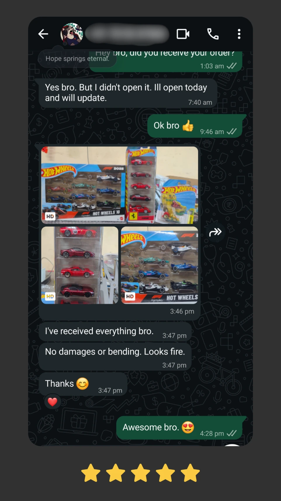 verified customer review, Trusted by Collectors Across India