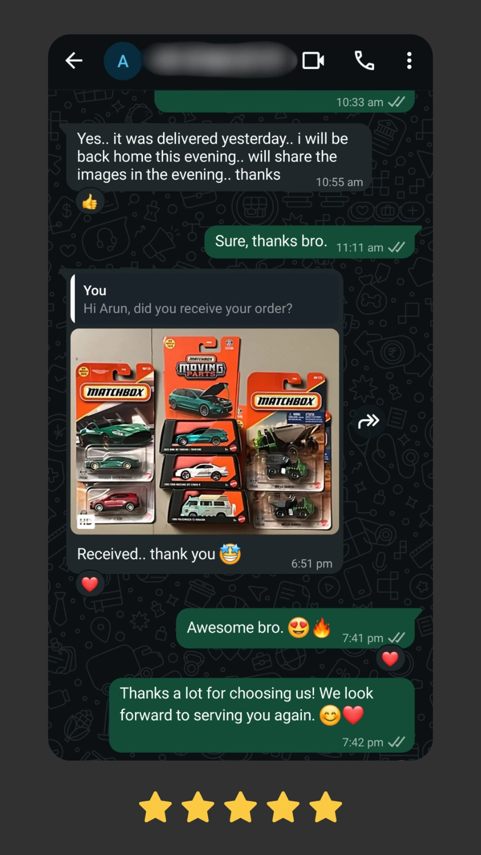 verified customer review, Trusted by Collectors Across India