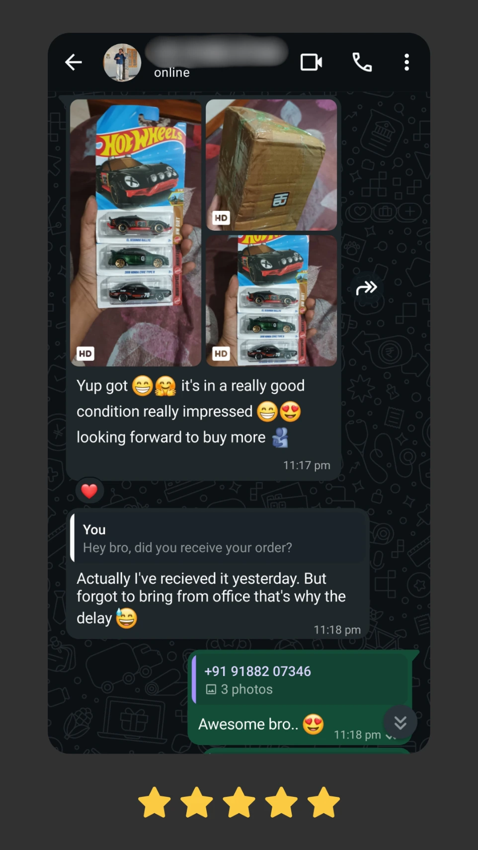 verified customer review, Trusted by Collectors Across India