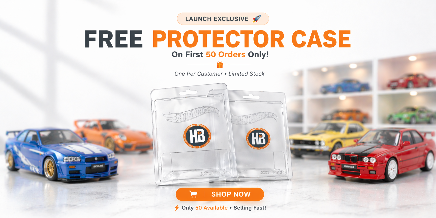 free protector case offer for Hot Wheels diecast cars India