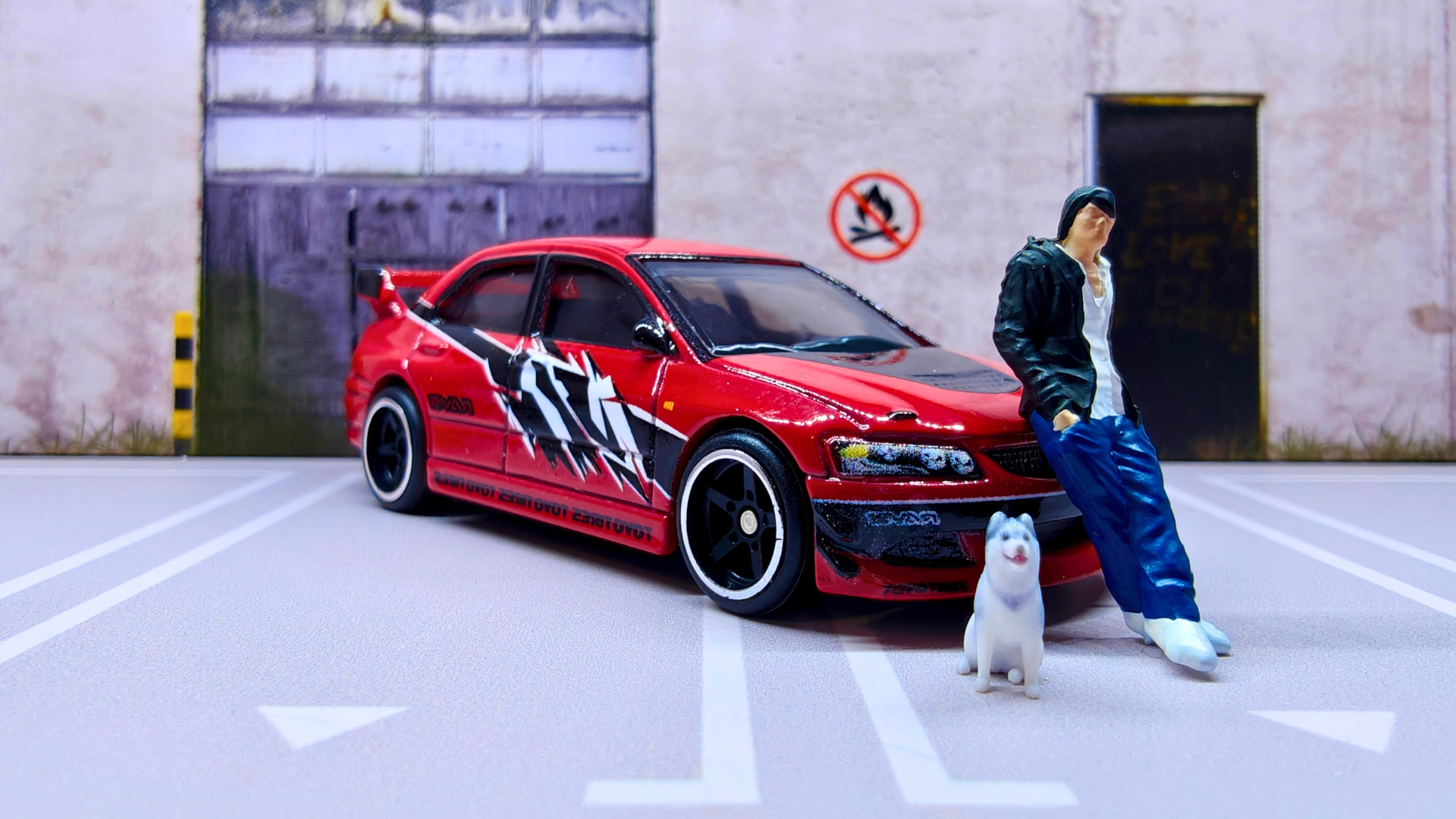 hot wheels premium diecast cars, diorama and 64 scale figure