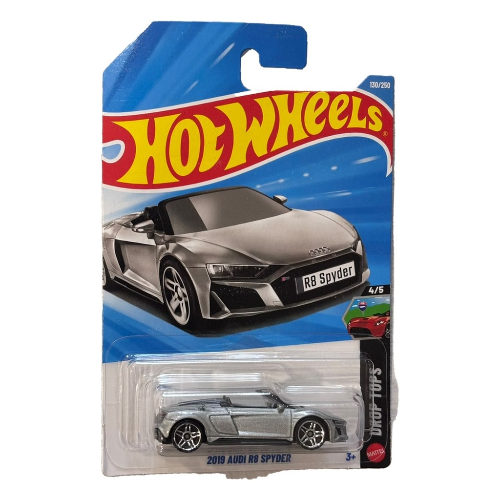 Hot Wheels 2019 Audi R8 Spyder Silver + Pick 2 Cars