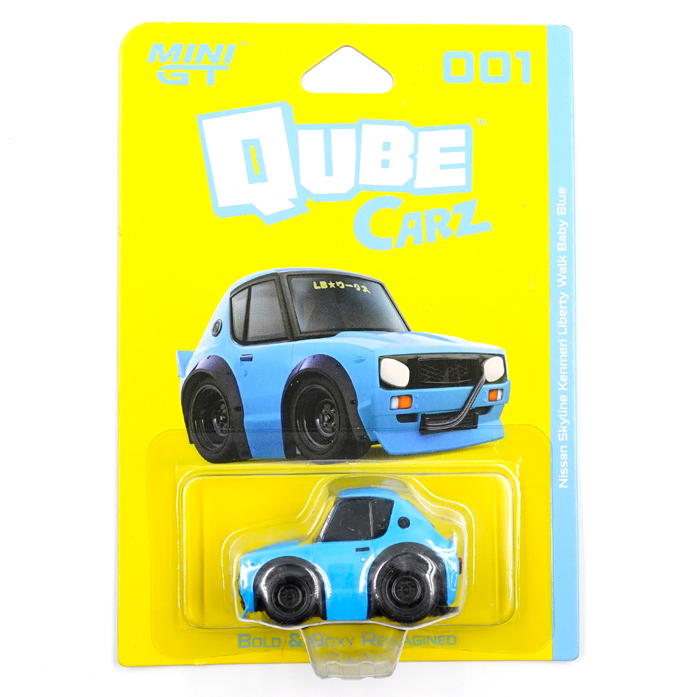 Mini GT Qube Carz Nissan Skyline Kenmeri Liberty Walk Baby Blue (001)