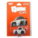 Mini GT Qube Carz Nissan GT-R R35 LB WORKS Type 1, Rear Wing Ver 1 Matte Grey (002)