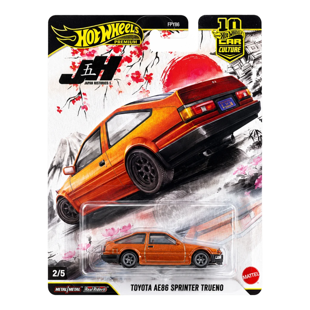 [IMPORTED] Hot Wheels Premium Toyota AE86 Sprinter Trueno Car Culture Japan Historics 5