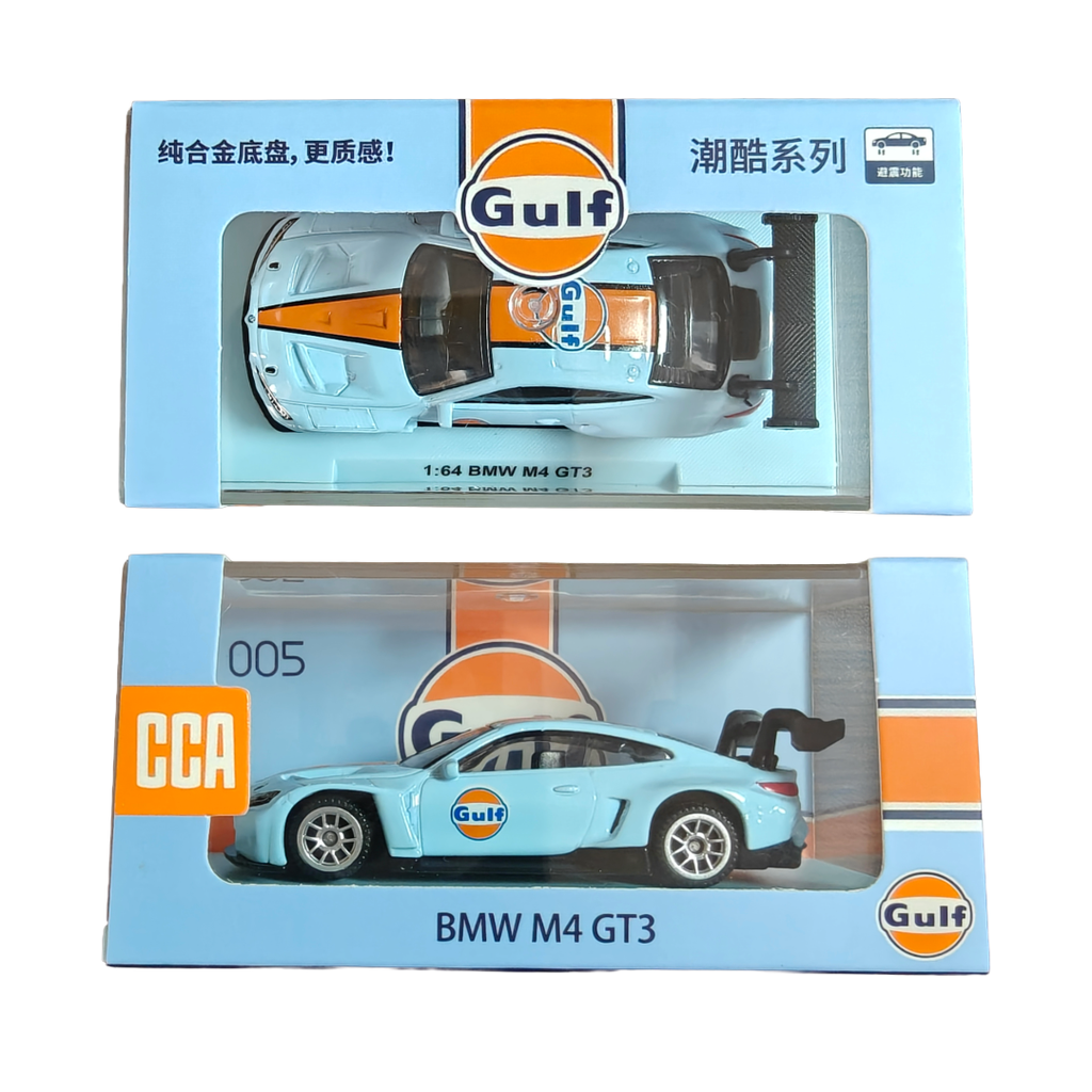 CCA Acrylic BMW M4 GT3 Gulf Edition - 1:64 Scale Die-cast Car | The Hobby Buddies
