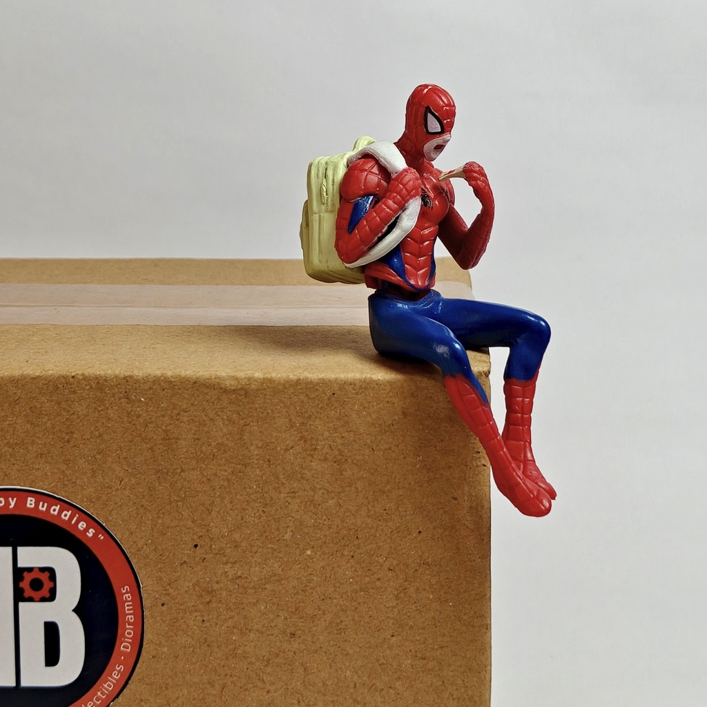 Spider-Man Mini Figurine - Determined Hero Pose (with Backpack Accessory)