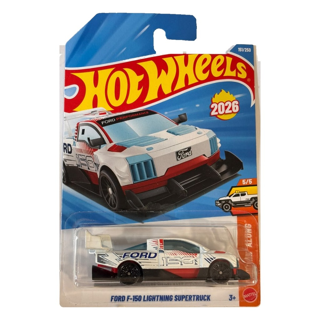 Hot Wheels Ford F-150 Lightning Supertruck White