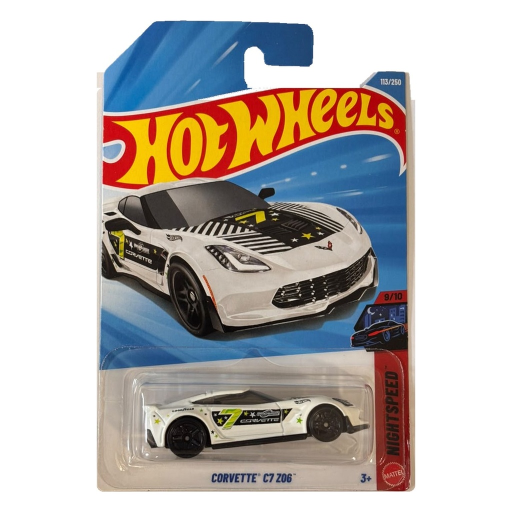 Hot Wheels Corvette C7 Z06 White + Pick 1 Car