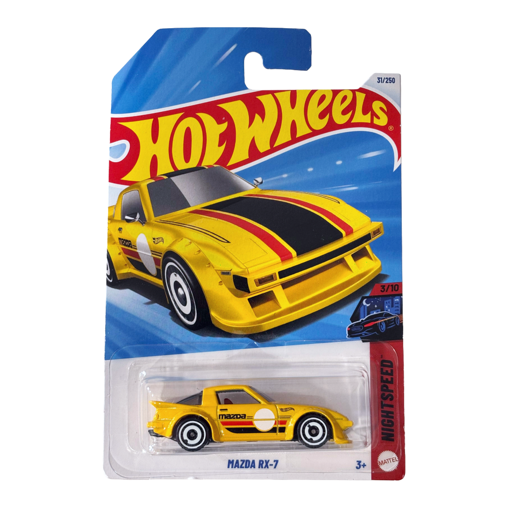 Hot Wheels Mazda RX-7 Yellow + Pick 1 Car
