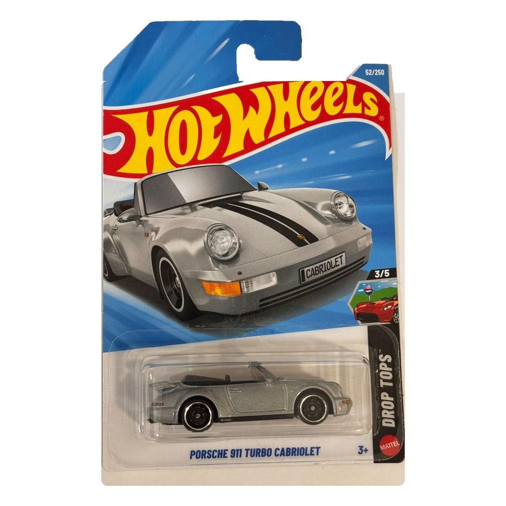 Hot Wheels Porsche 911 Turbo Cabriolet Silver + Pick 2 Cars