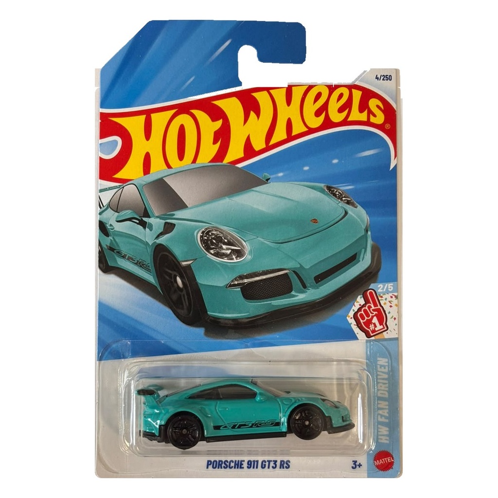 Hot Wheels Porsche 911 GT3 RS + Pick 3 Cars