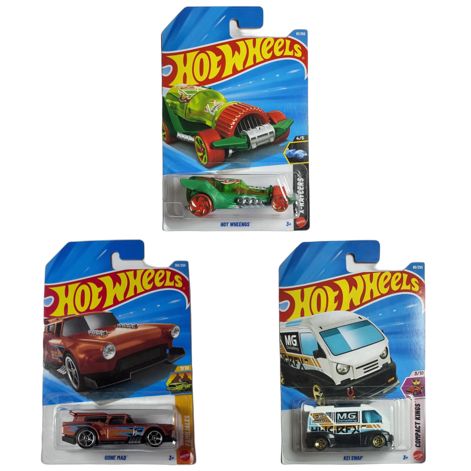 Hot Wheengs TH & Gone Mad & KEI SWAP - Hot Wheels 1:64 Scale Diecast Car Combo