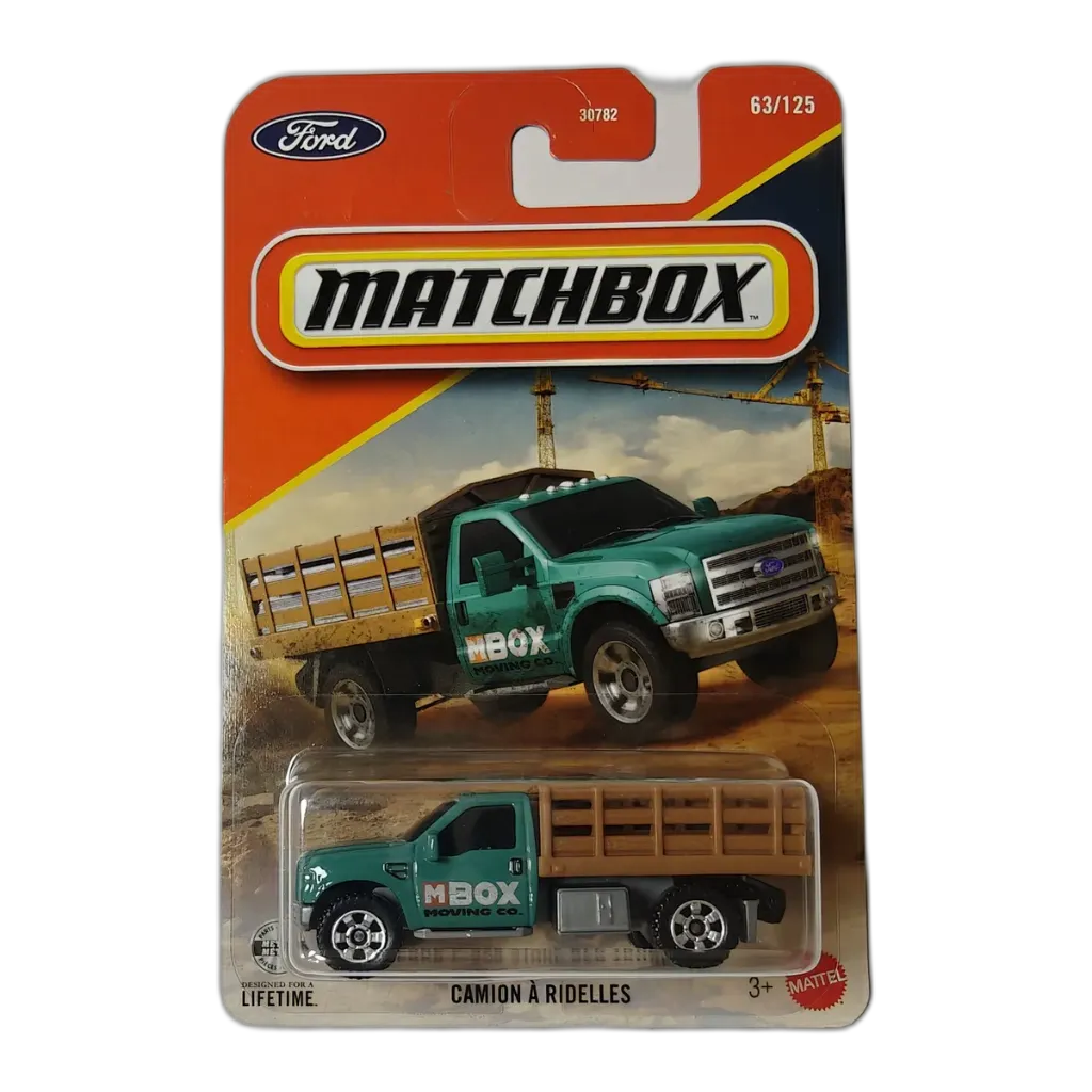 Ford F-350 Stake Bed Truck - Matchbox 1:64 Scale Diecast