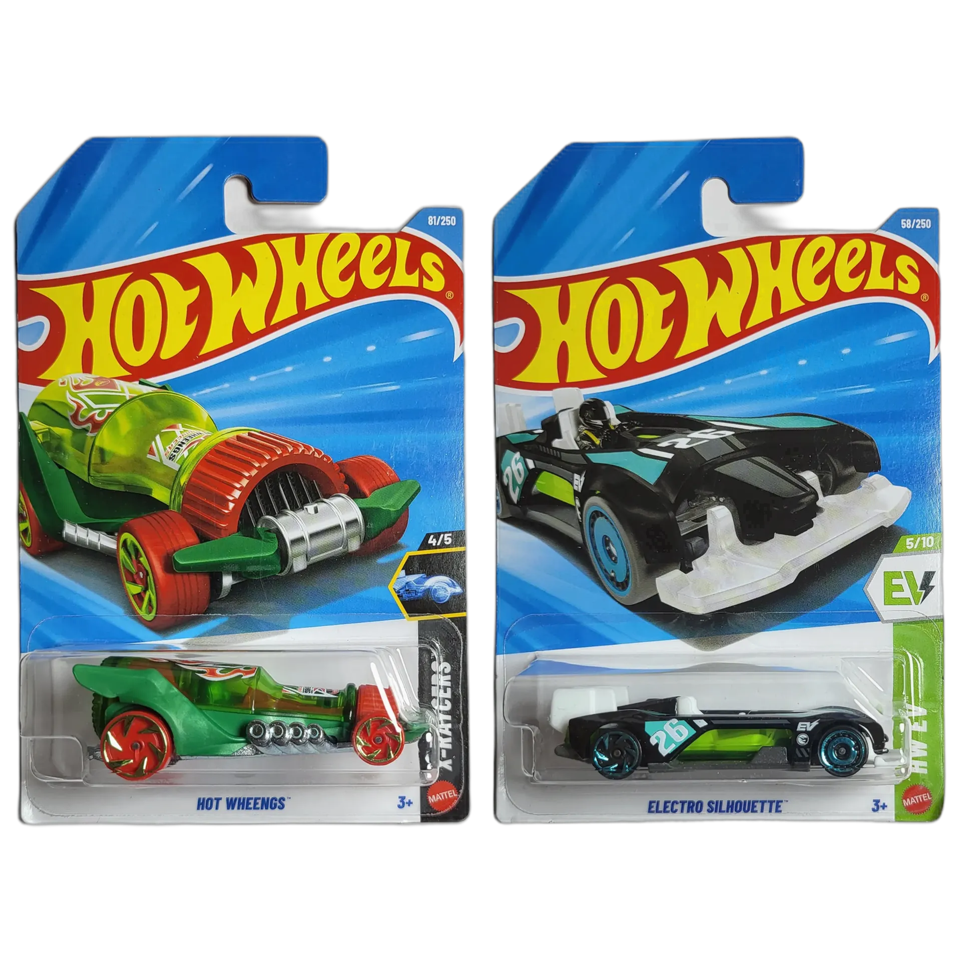 Hot Wheels Treasure Hunt (TH) - Hot Wheengs & Electro Silhouette - 1:64 Scale Diecast Car