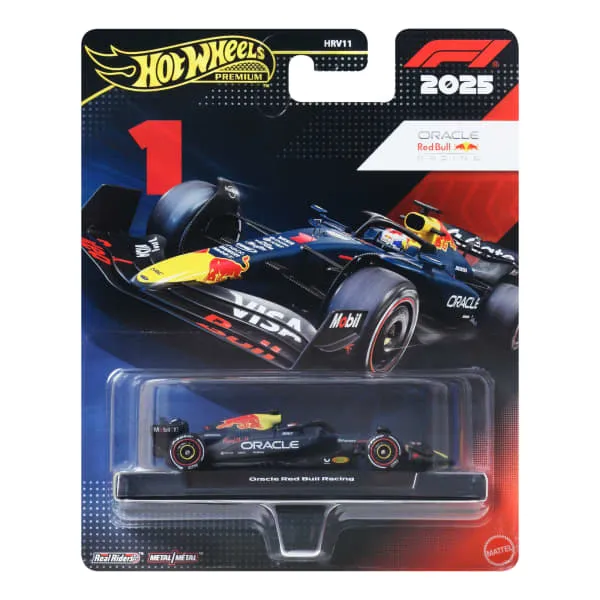 Oracle Red Bull Racing Formula 1 - 2025 #1 Max Verstappen - Hot Wheels Premium F1 + Hot Wheels Mainline Combo