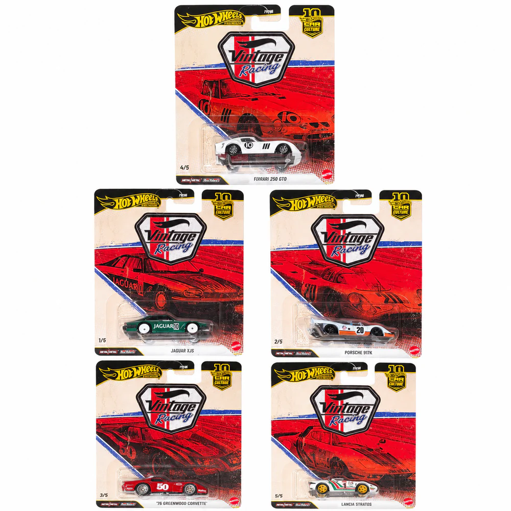 Pre-Order Hot Wheels Premium Vintage Racing Car Culture Set