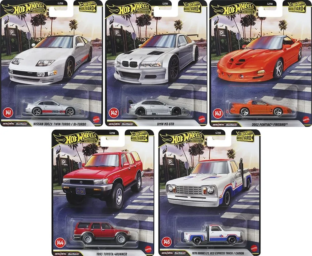 IMPORTED - Hot Wheels Premium Boulevard 2026 Mix 1 - Set of 5