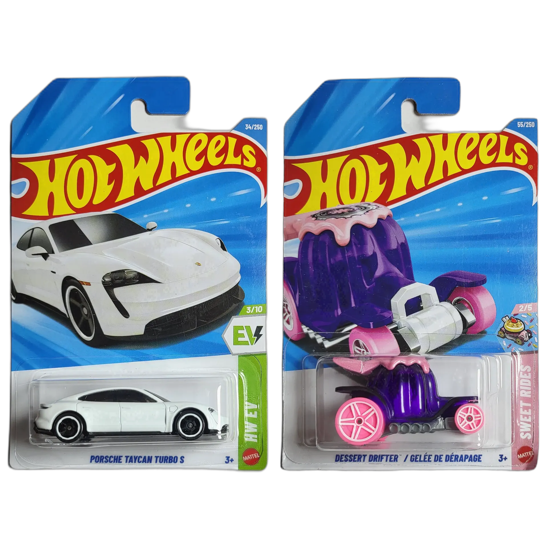 Hot Wheels Porsche Taycan Turbo S & Dessert Drifter
