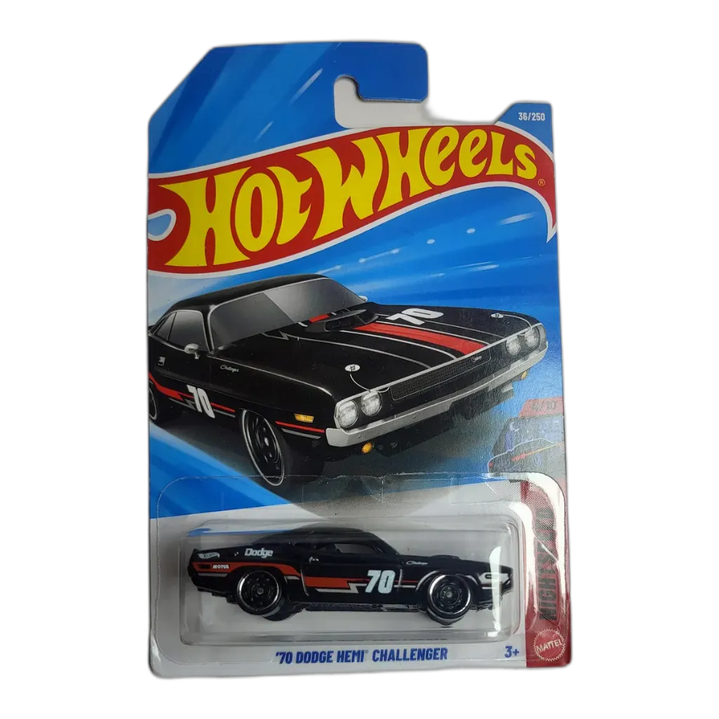 Hot Wheels 70 Dodge Hemi Challenger Black + Pick 1 Car