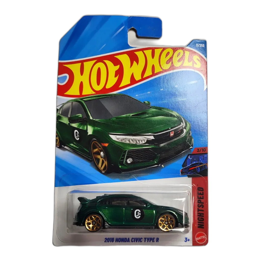 Hot Wheels 2018 Honda Civic Type R + Pick Any 1 Car
