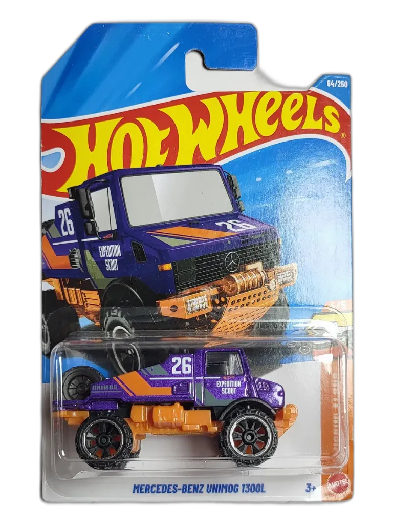 Hot Wheels Mercedes-Benz Unimog 1300L Imported + Pick Any 1 Car