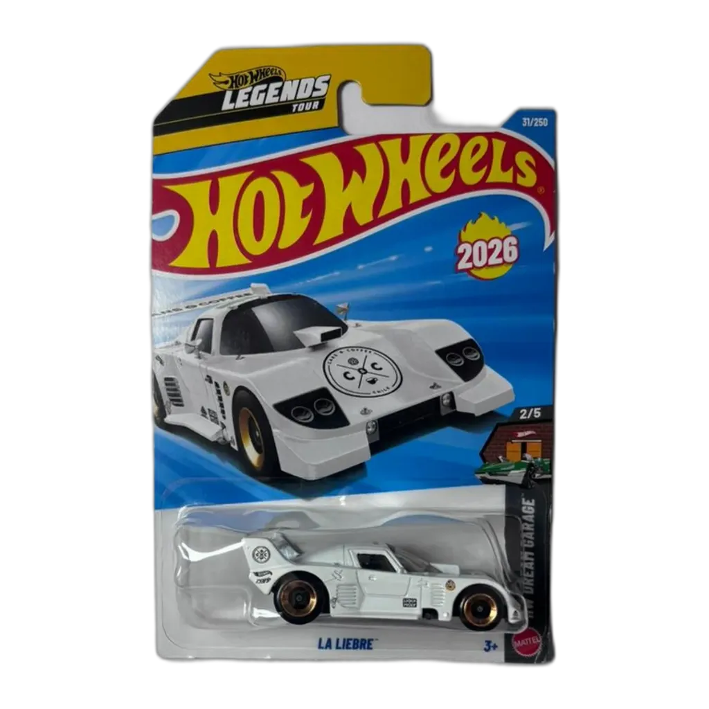 Hot Wheels Legends Tour LA Liebre White + Pick Any 1 Car