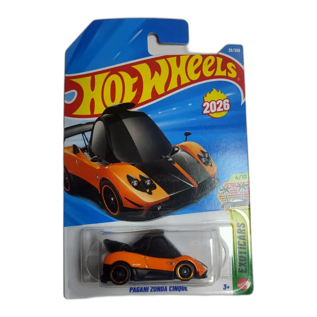 Hot Wheels Pagani Zonda Cinque Orange + Pick Any 1 Car