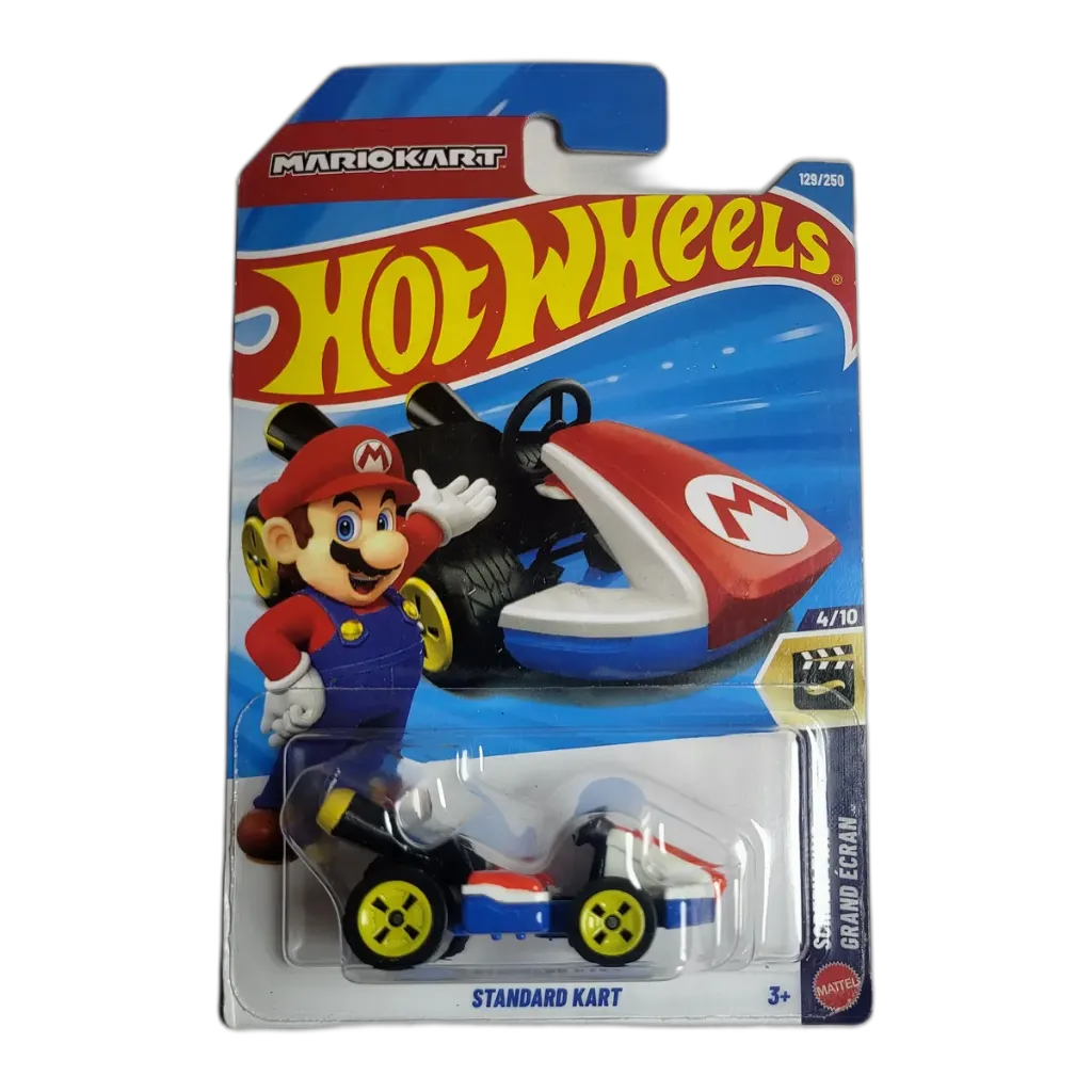 Hot Wheels Mario Standard Kart + Pick Any 1 Car