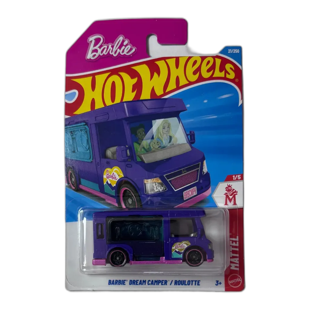 Hot Wheels Barbie Dream Camper + Pick Any 1 Car