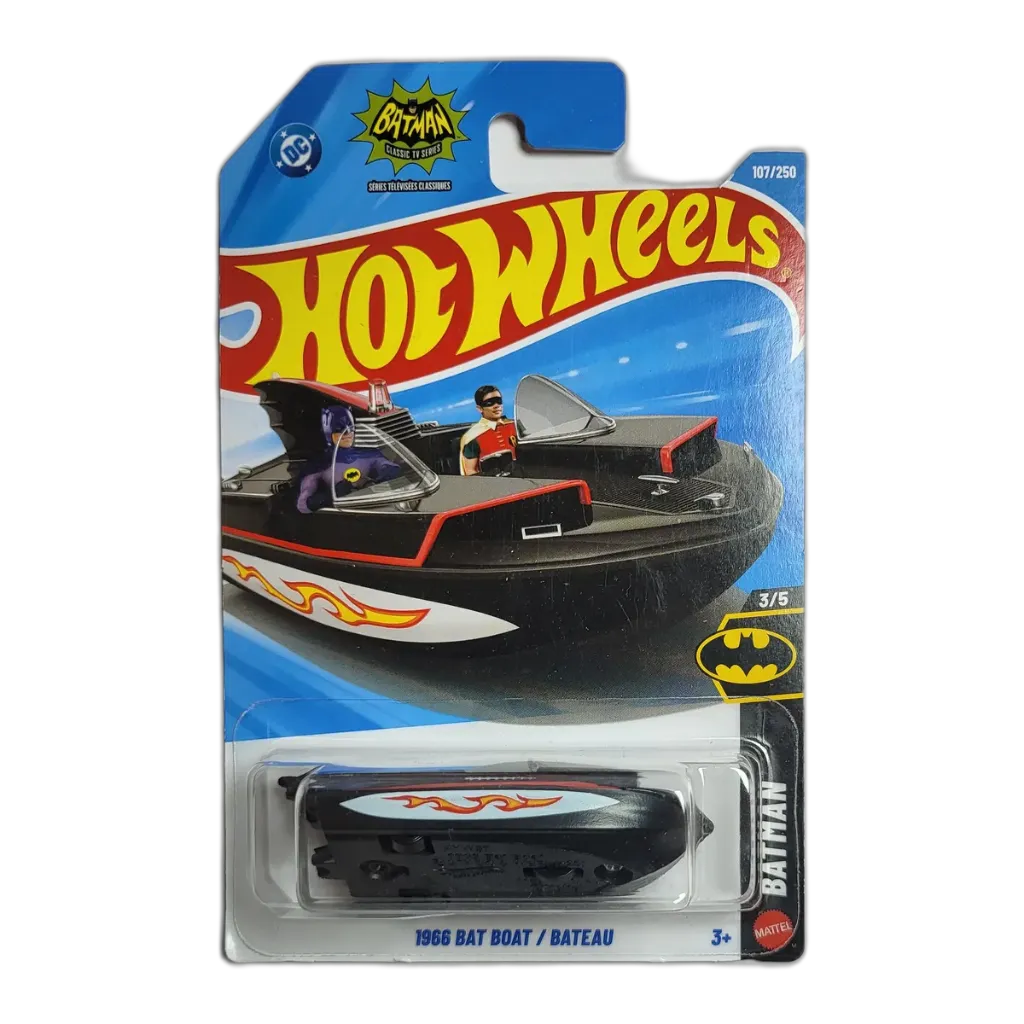 Hot Wheels Batman Classic 1966 Bat Boat Imported + Pick Any 1 Car