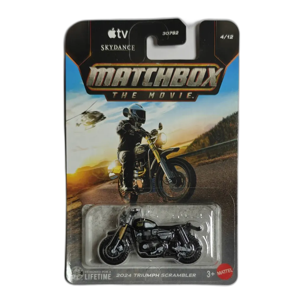 Matchbox 2024 Triumph Scrambler + Pick Any 1 Car