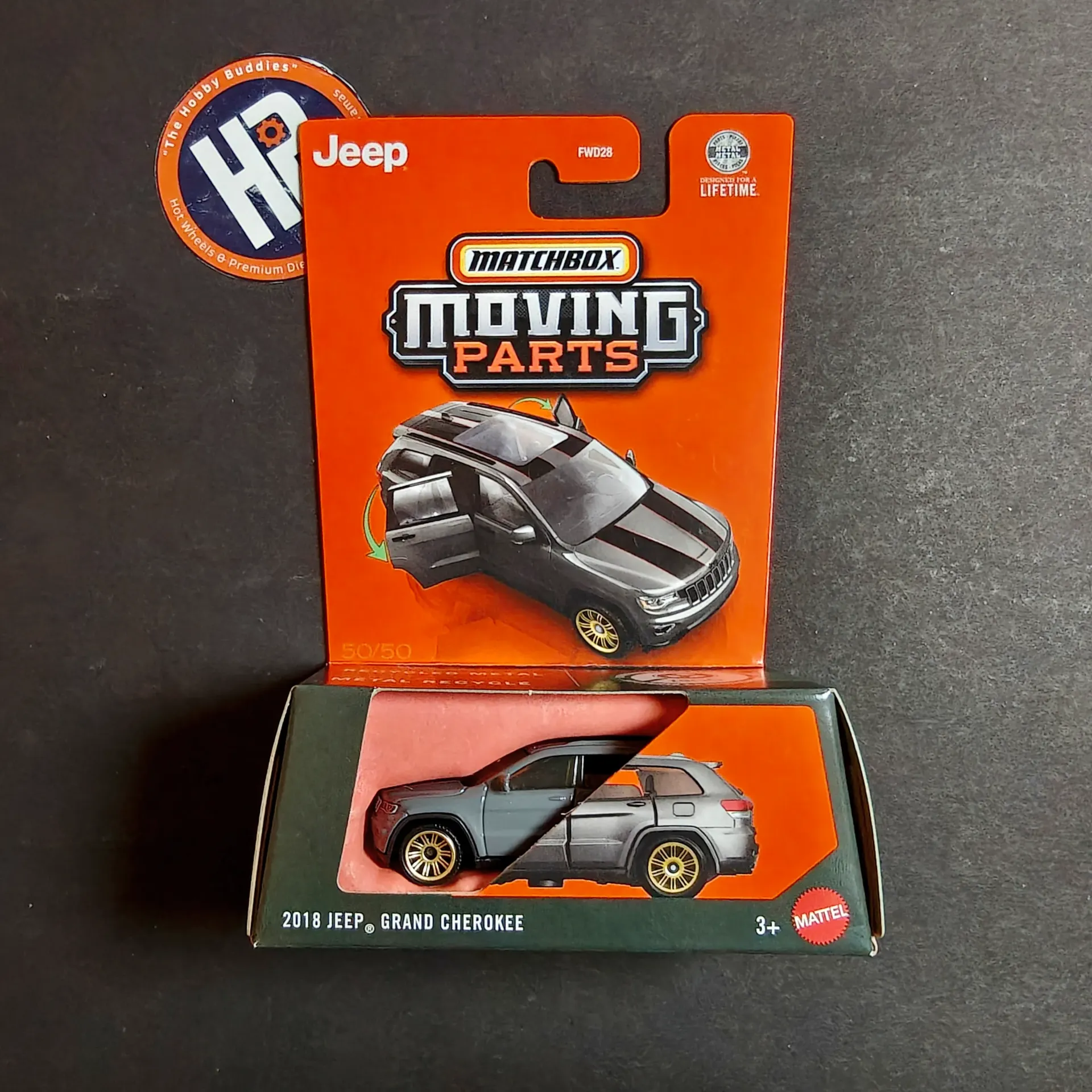Matchbox Moving Parts - 2018 Jeep Grand Cherokee + Pick Any 1 Car