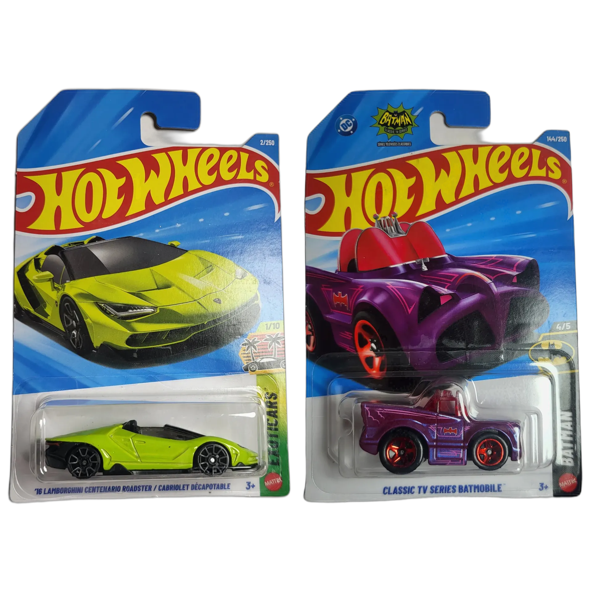 Hot Wheels 16 Lamborghini Centenario Roadster & Classic TV Series Batmobile