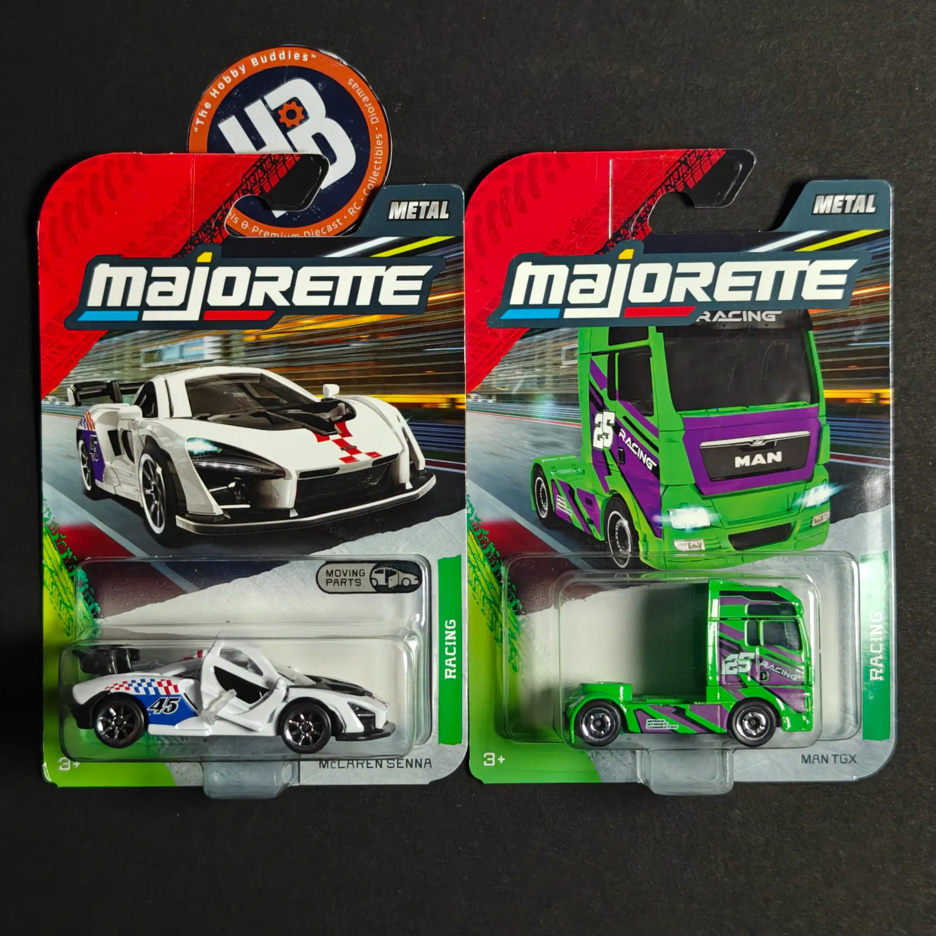 Majorette Racing Premium Cars - McLaren Senna & MAN TGX