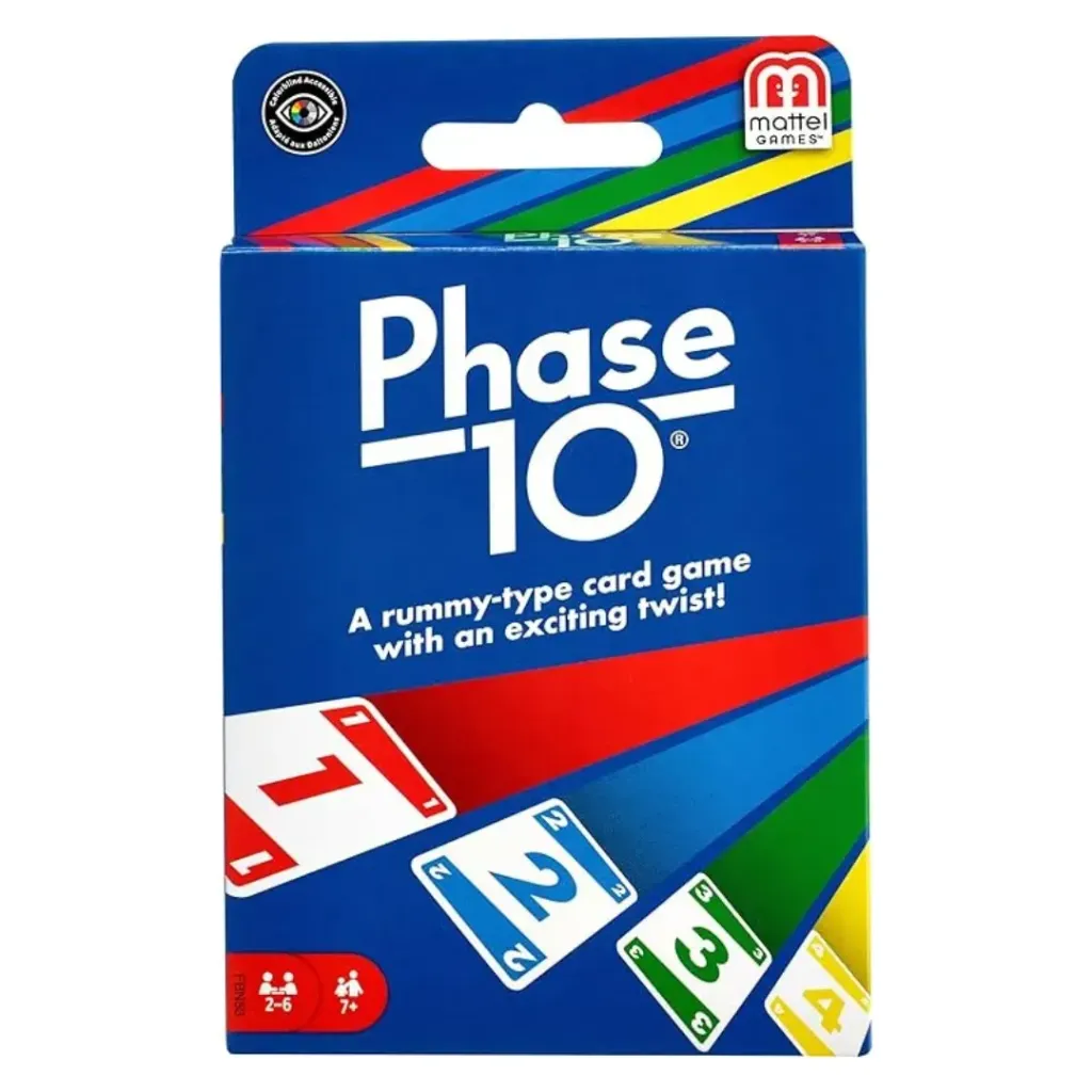Mattel Phase 10 Card Game | Rummy-Style Family & Party Card Game