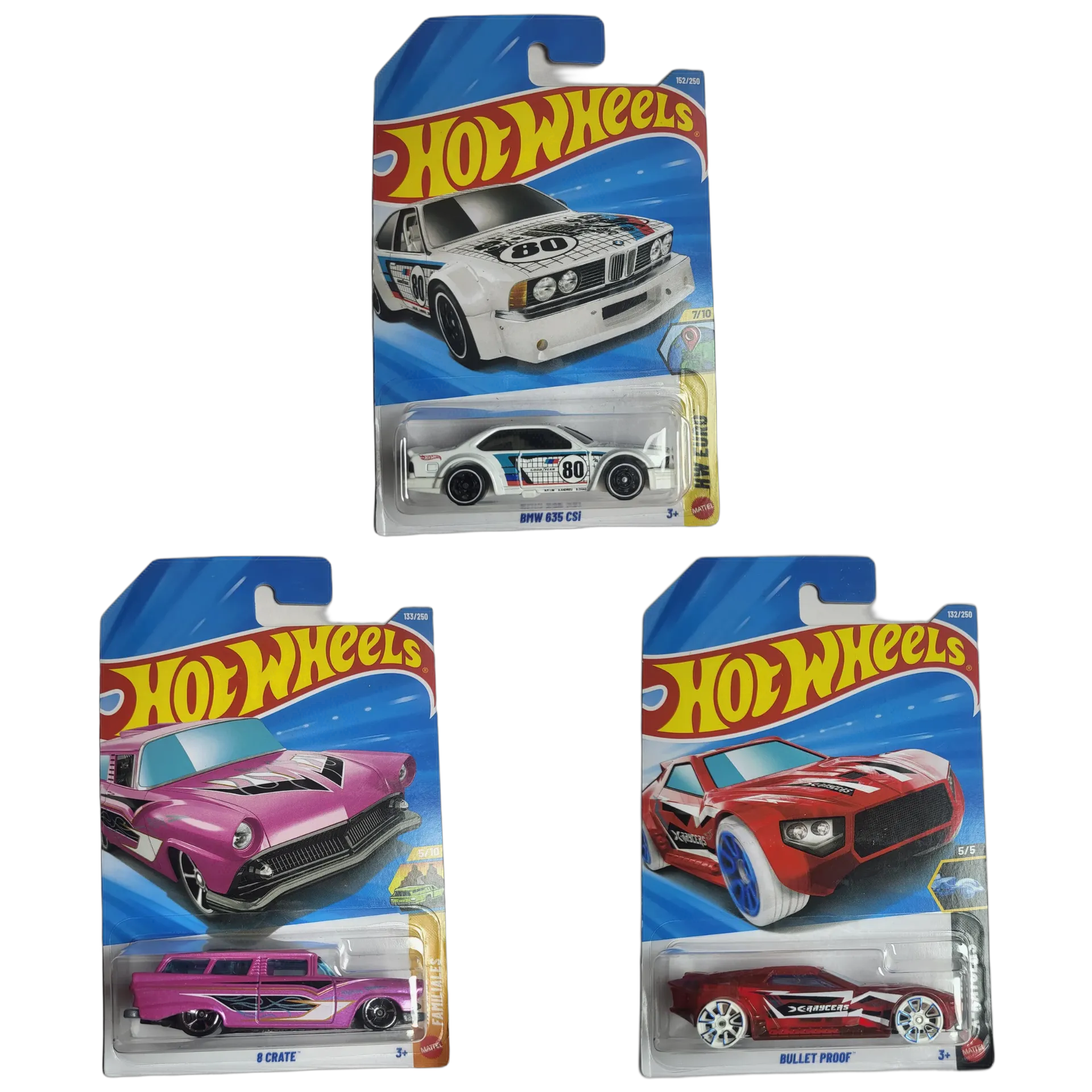 Hot Wheels BMW 635 CSi & 8 Crate & Bullet Proof