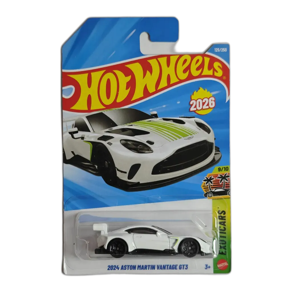 Hot Wheels 2024 Aston Martin Vantage GT3 White + Pick Any 2 Cars