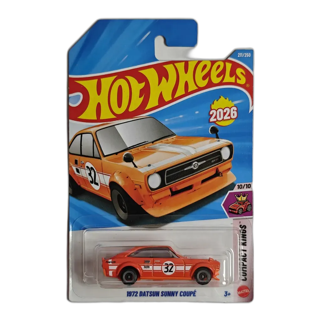 Hot Wheels 1972 Datsun Sunny Coupe + Pick Any 1 Car