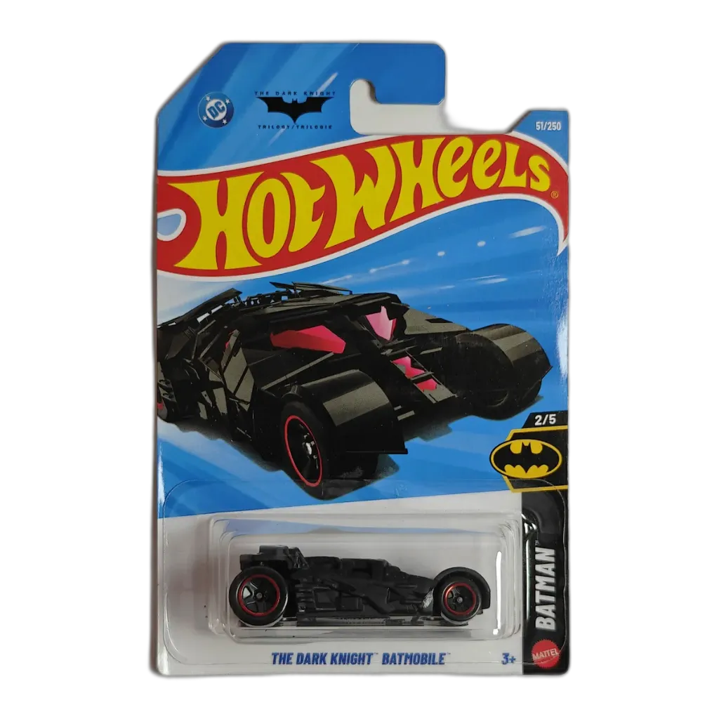 Hot Wheels The Dark Knight Batmobile Black + Pick Any 1 Car