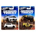 Hot Wheels Ford Bronco R & 2019 Jeep Grand Cherokee Trackhawk - Silver Series Performance Trucks