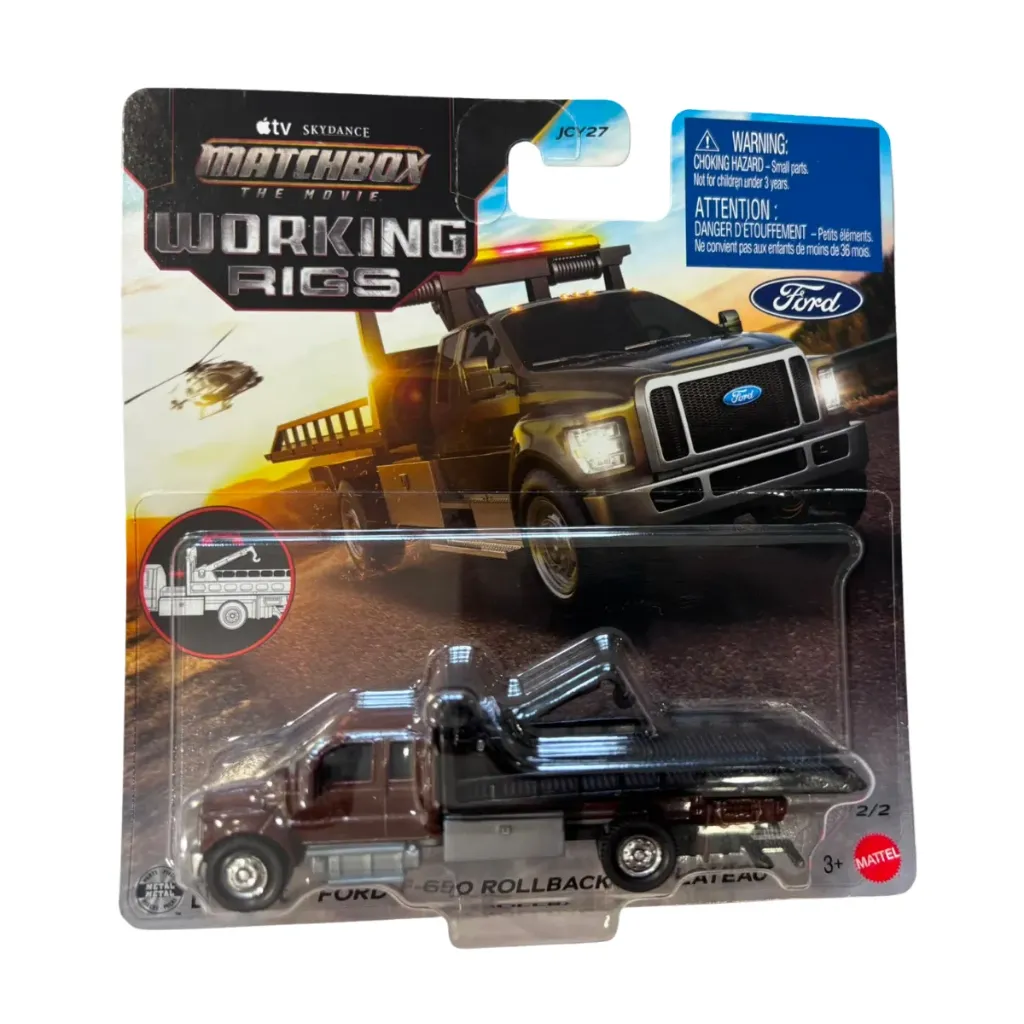 Matchbox Working Rigs FORD F-650 ROLLBACK The Movie | 1:64 Scale Die-Cast Vehicle