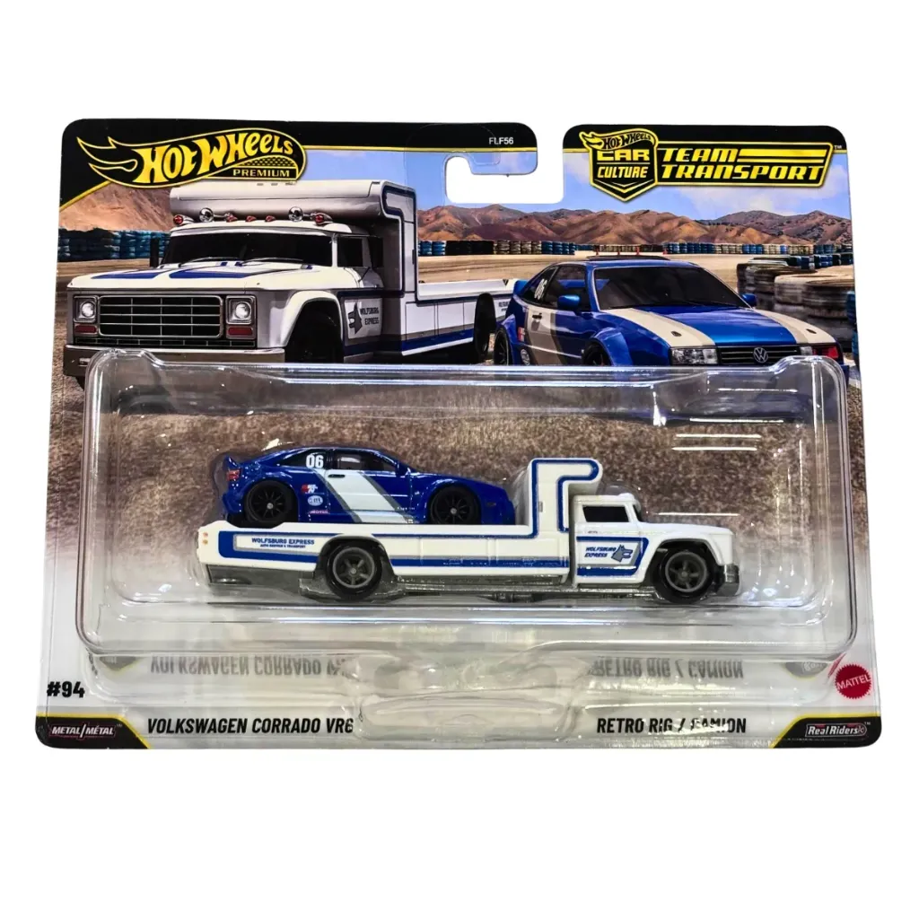 Hot Wheels Car Culture Team Transport #94 – VW Corrado VR6 & Retro Rig Hauler