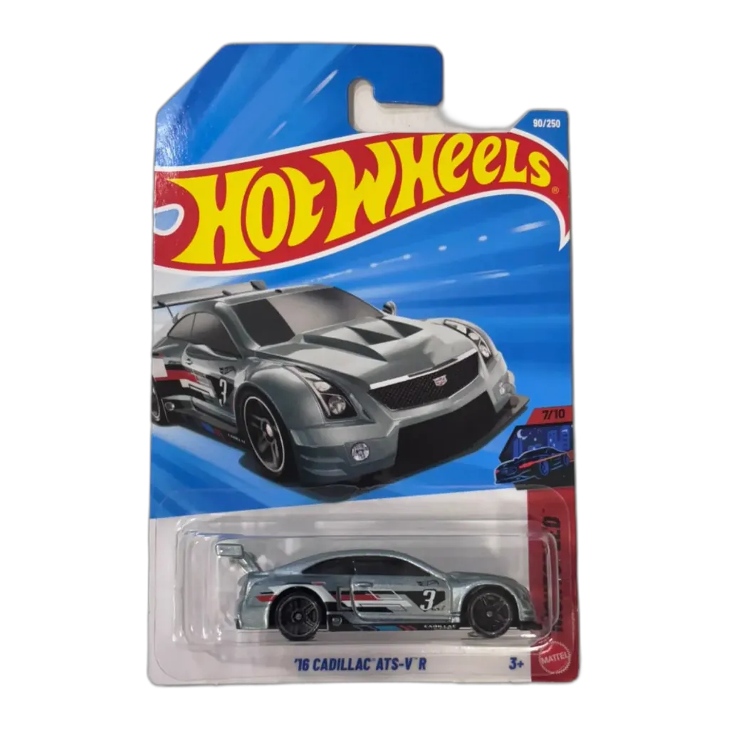 Hot Wheels '16 Cadillac ATS-V R Silver + Pick Any 1 Car