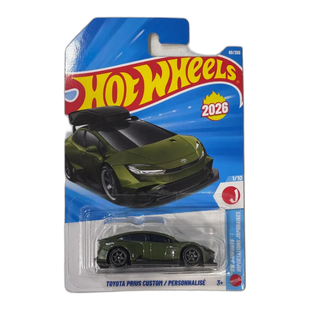 Hot Wheels Toyota Prius Custom Green + Pick 1 Car