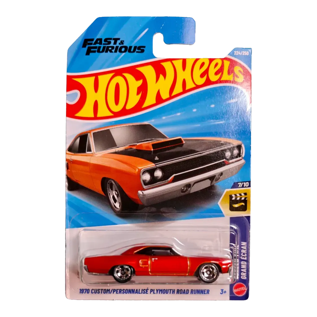 Hot Wheels Fast & Furious 1970 Custom Plymouth Road Runner + Pick Any 2 Cars