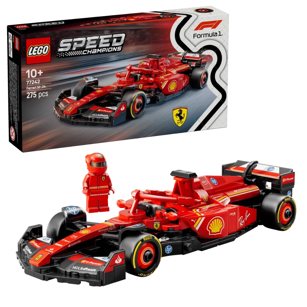 LEGO Speed Champions 77242 Ferrari SF-24 Formula 1 Model Car Kit (275 Pieces)