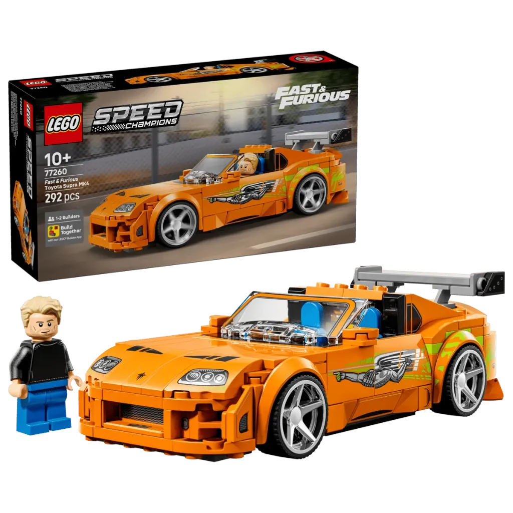 LEGO Speed Champions 77262 Brian O’Conner’s Fast & Furious Orange Toyota Supra MK4 Model