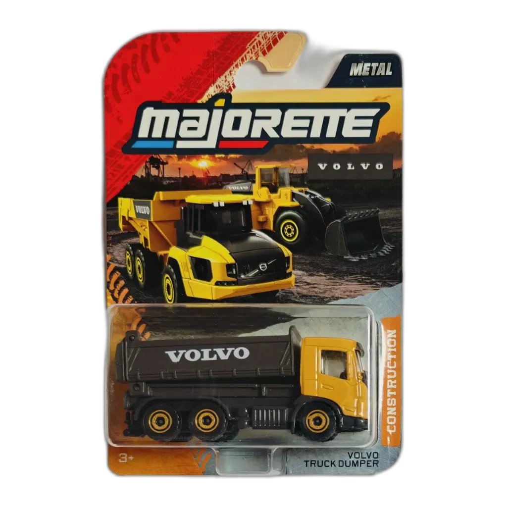 Majorette Volvo Construction Series - Metal Die-Cast Volvo Truck Dumper 1:64 Scale