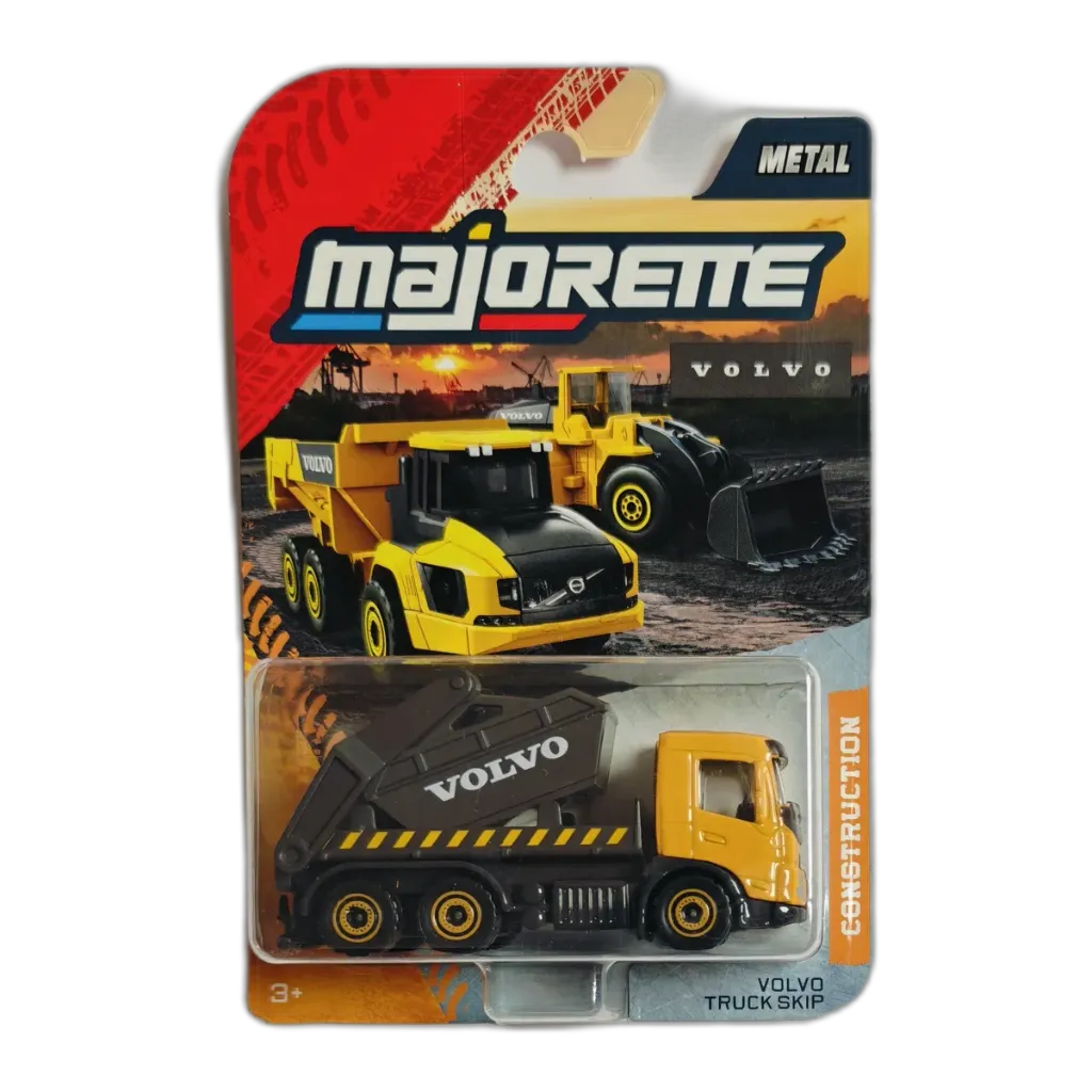 Volvo Truck Skip Majorette Premium Construction 1:64 Scale Die-cast